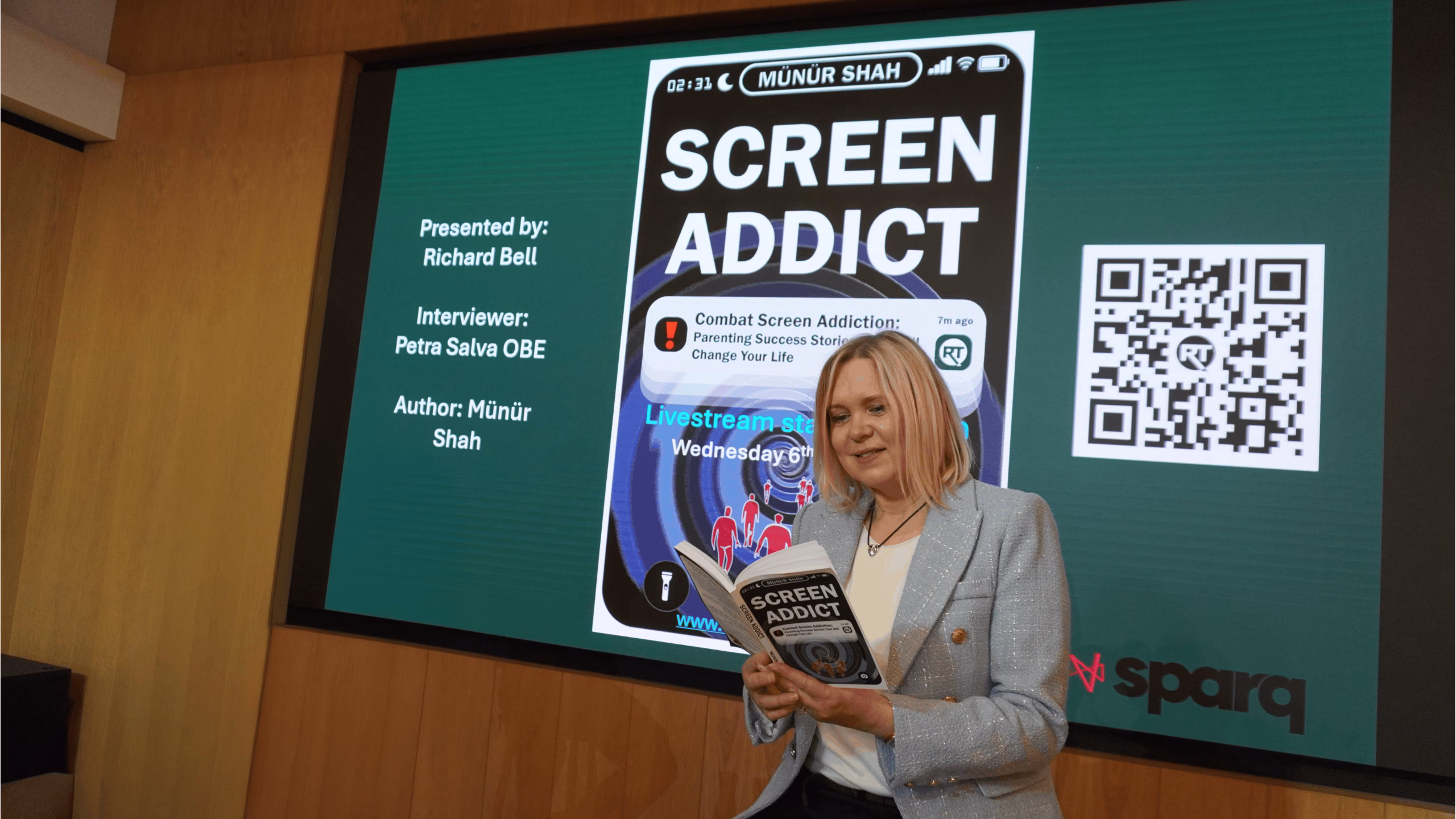 Screen addict event demonstrating our work